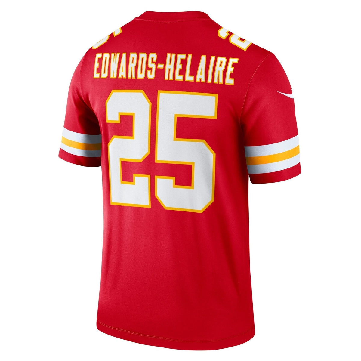 Clyde Edwards-Helaire Kansas City Chiefs Nike Legend Jersey - Red football jersey product view 3