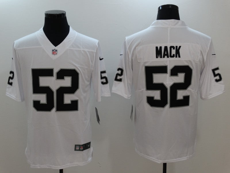 Men's Las Vegas Raiders Khalil Mack #52 White Game Player Jersey1 football jersey product view 1