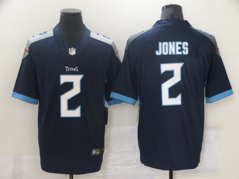 Men's Tennessee Titans Julio Jones #2 Navy Game Jersey1 football jersey product view 1