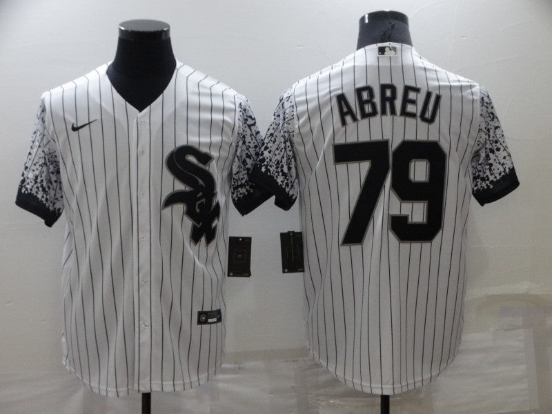 Men's Chicago White Sox Jose Abreu #79 White Authentic Game Jersey1 baseball jersey product view 1