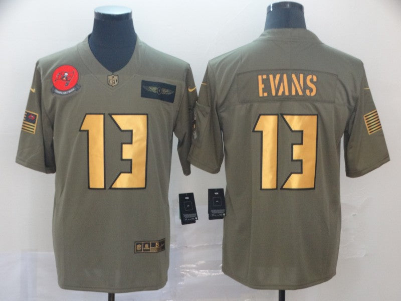 Men's Tampa Bay Buccaneers Mike Evans #13 Brown Game Player Jersey1 football jersey product view 1