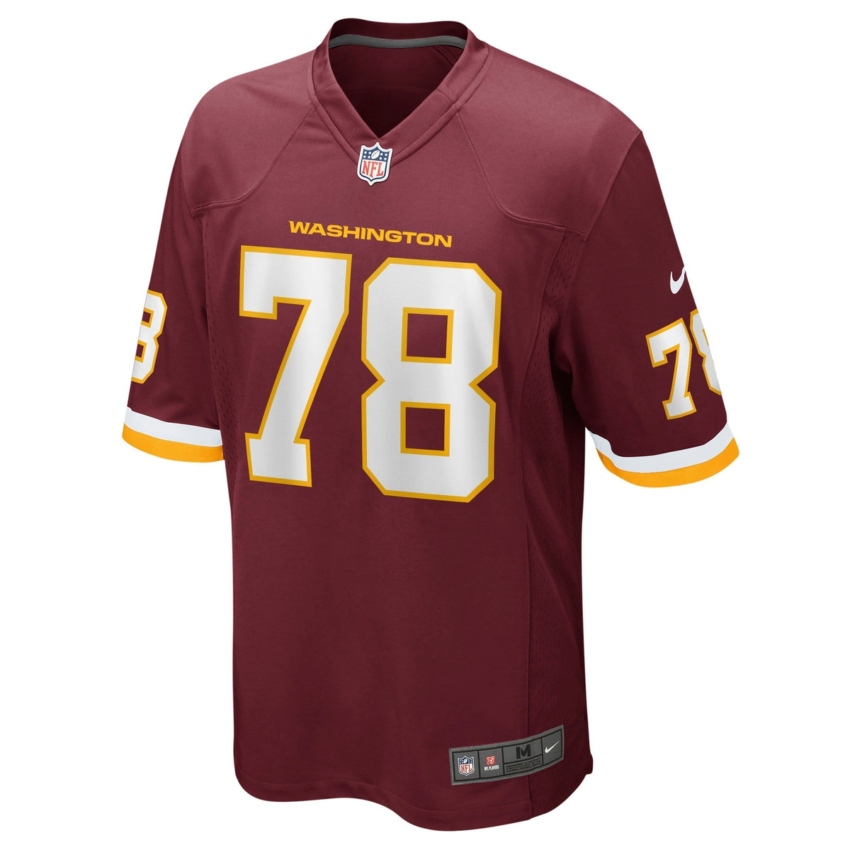 Cornelius Lucas Washington Football Team Nike Game Jersey - Burgundy football jersey product view 2