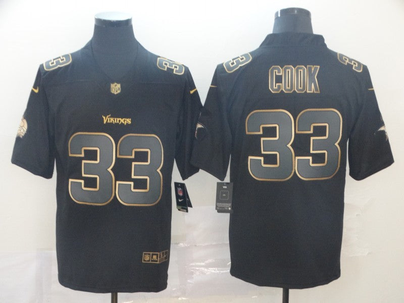 Men's Minnesota Vikings Dalvin Cook #33 Black Game Player Jersey1 football jersey product view 1