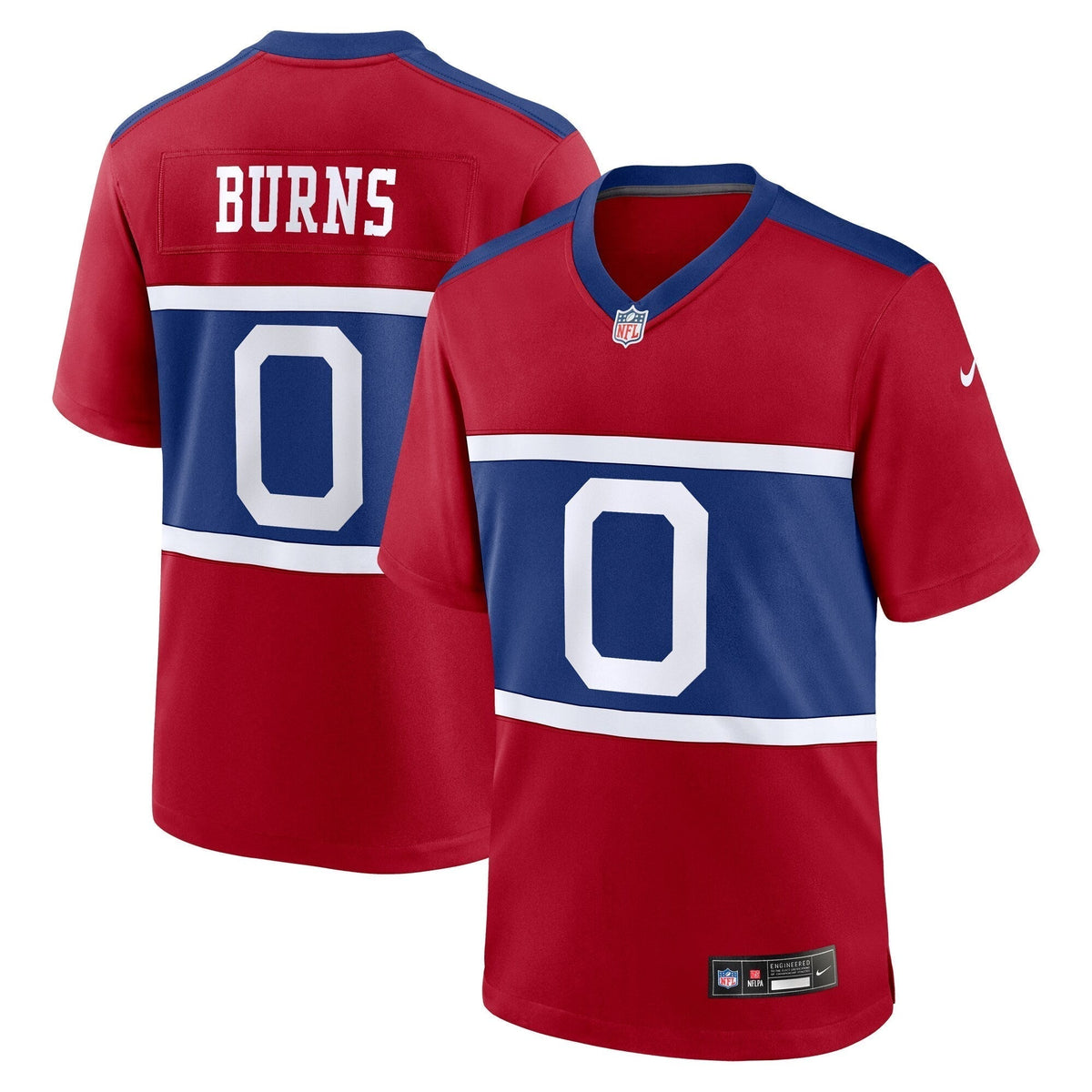 Brian Burns New York Giants Nike Alternate Game Jersey - Century Red football jersey product view 1