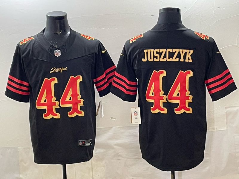 Men's San Francisco 49ers Kyle Juszczyk #44 Black 2025 Rivalries Collection Limited Jersey football jersey product view 1