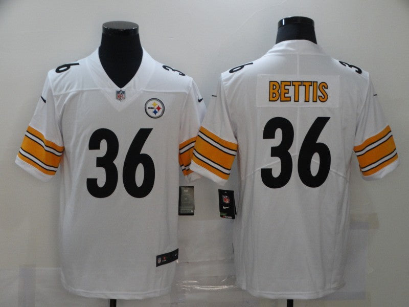 Men's Pittsburgh Steelers Jerome Bettis #36 White Game Jersey1 football jersey product view 1