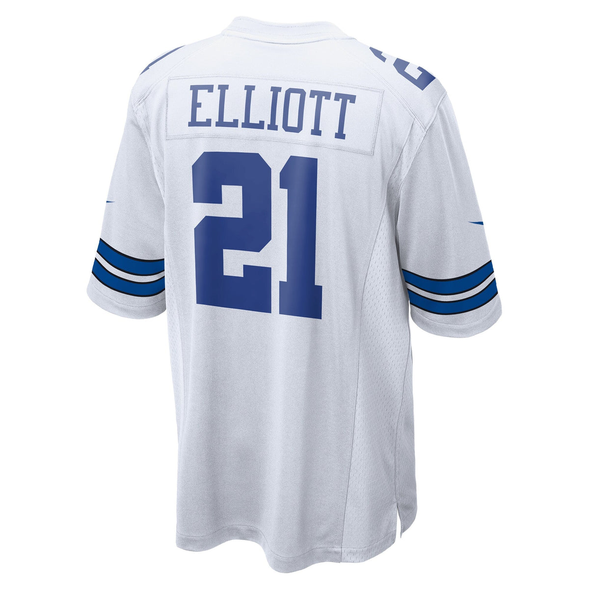 Ezekiel Elliott Dallas Cowboys Nike Team Game Jersey - White football jersey product view 3