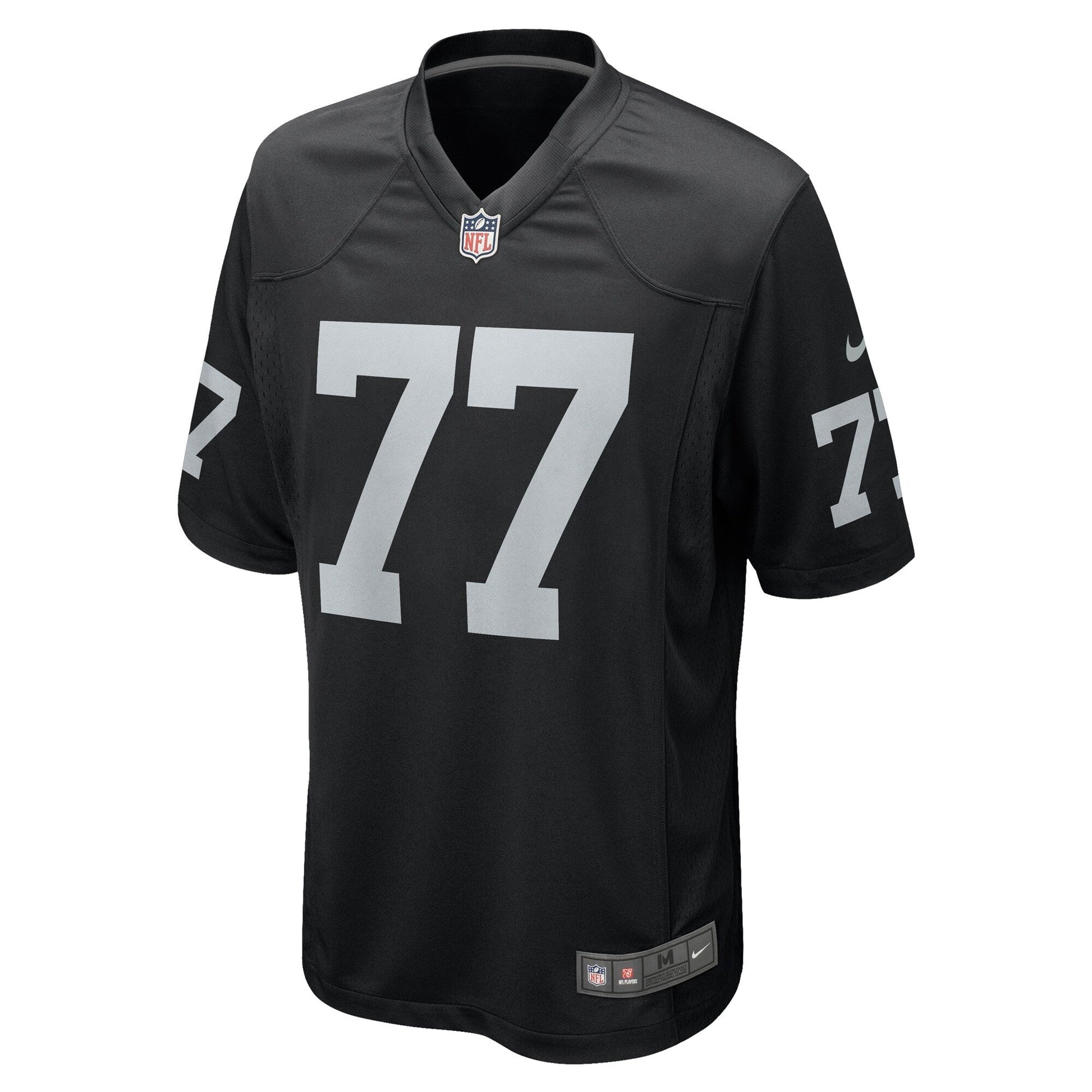 Thayer Munford Jr. Las Vegas Raiders Nike Team Game Jersey - Black football jersey product view 2