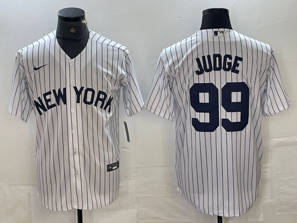 Men's New York Yankees Aaron Judge #99 White Limited Jersey1 baseball jersey product view 1