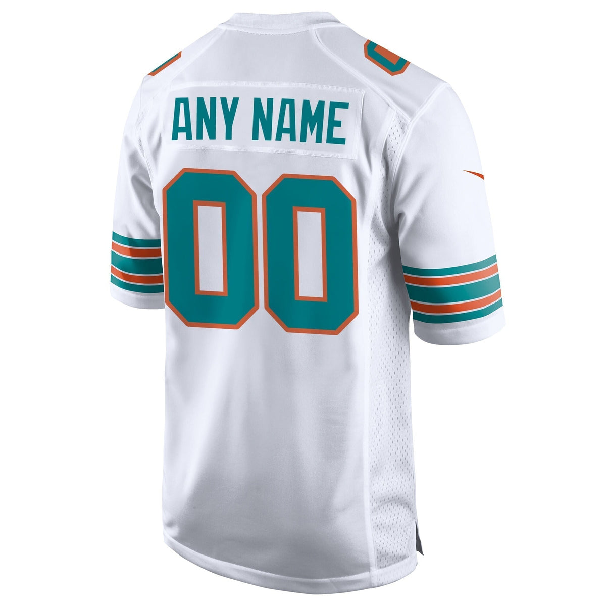 Miami Dolphins Nike Alternate Custom Game Jersey - White football jersey product view 3