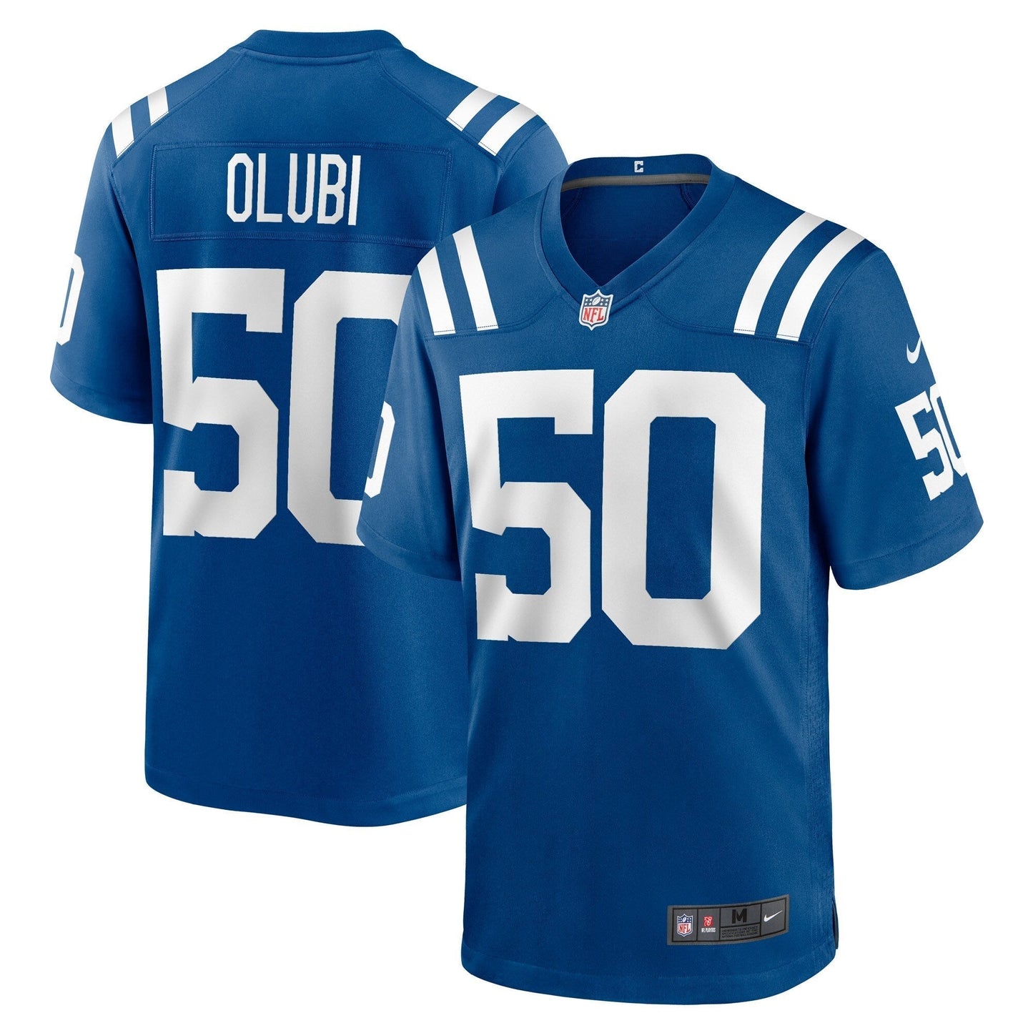 Segun Olubi Indianapolis Colts Nike Game Jersey - Royal football jersey product view 1