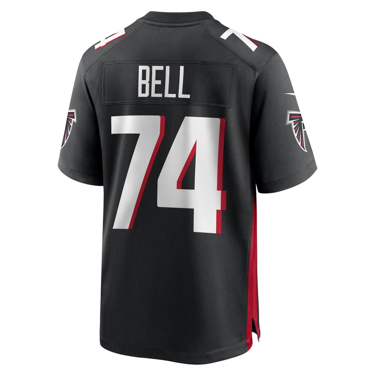 Travis Bell Atlanta Falcons Nike Team Game Jersey - Black football jersey product view 3