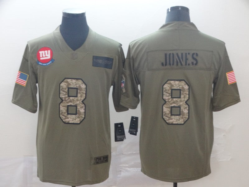 Men's New York Giants Daniel Jones #8 Brown Player Game Jersey1 football jersey product view 1