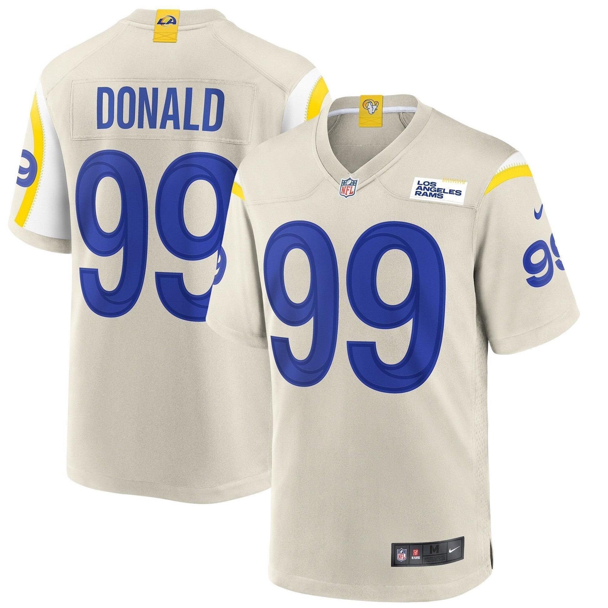 Aaron Donald Los Angeles Rams Nike Game Jersey - Bone football jersey product view 1