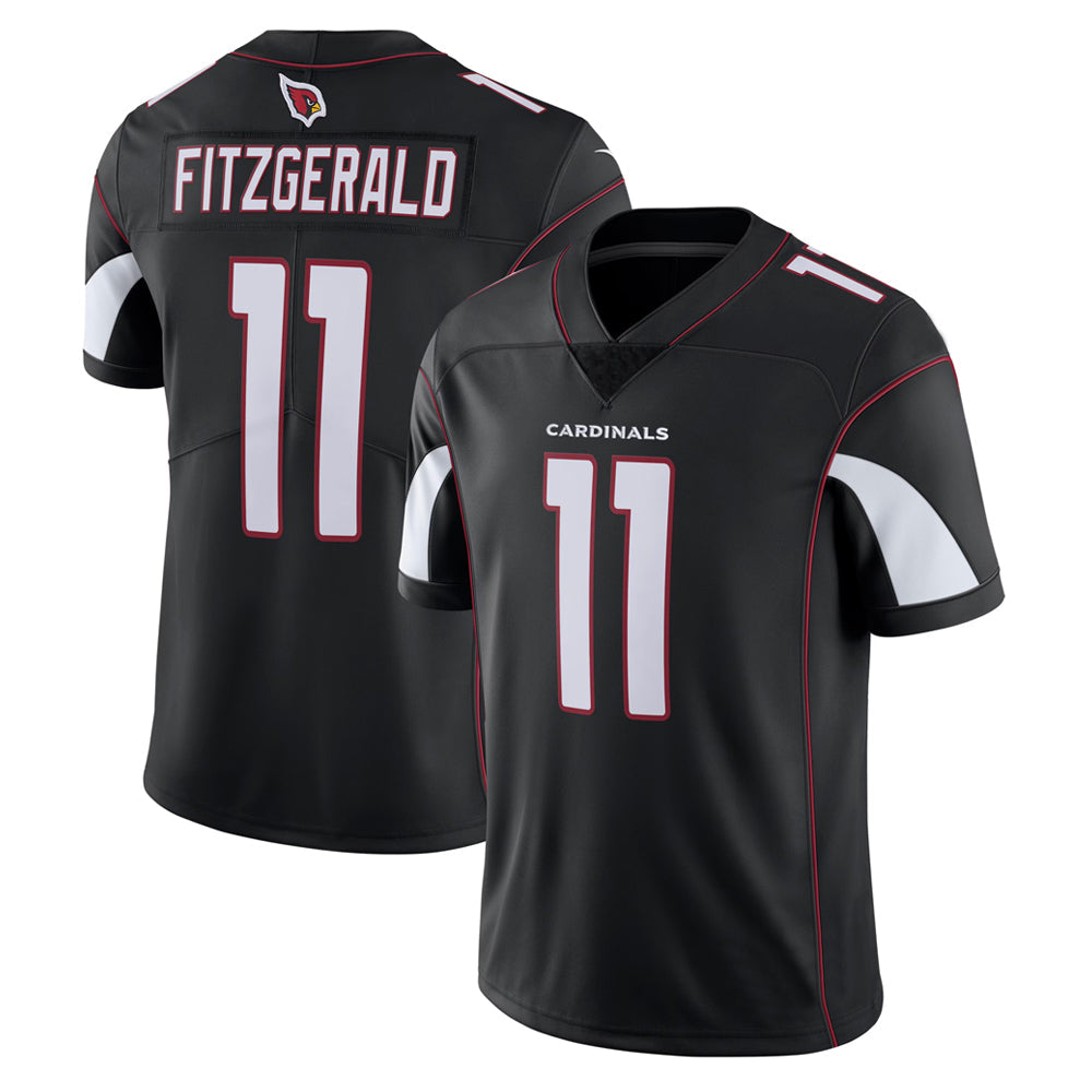A.Cardinals #11 Larry Fitzgerald Player Black Vapor Limited Football Jerseys football jersey product view 1