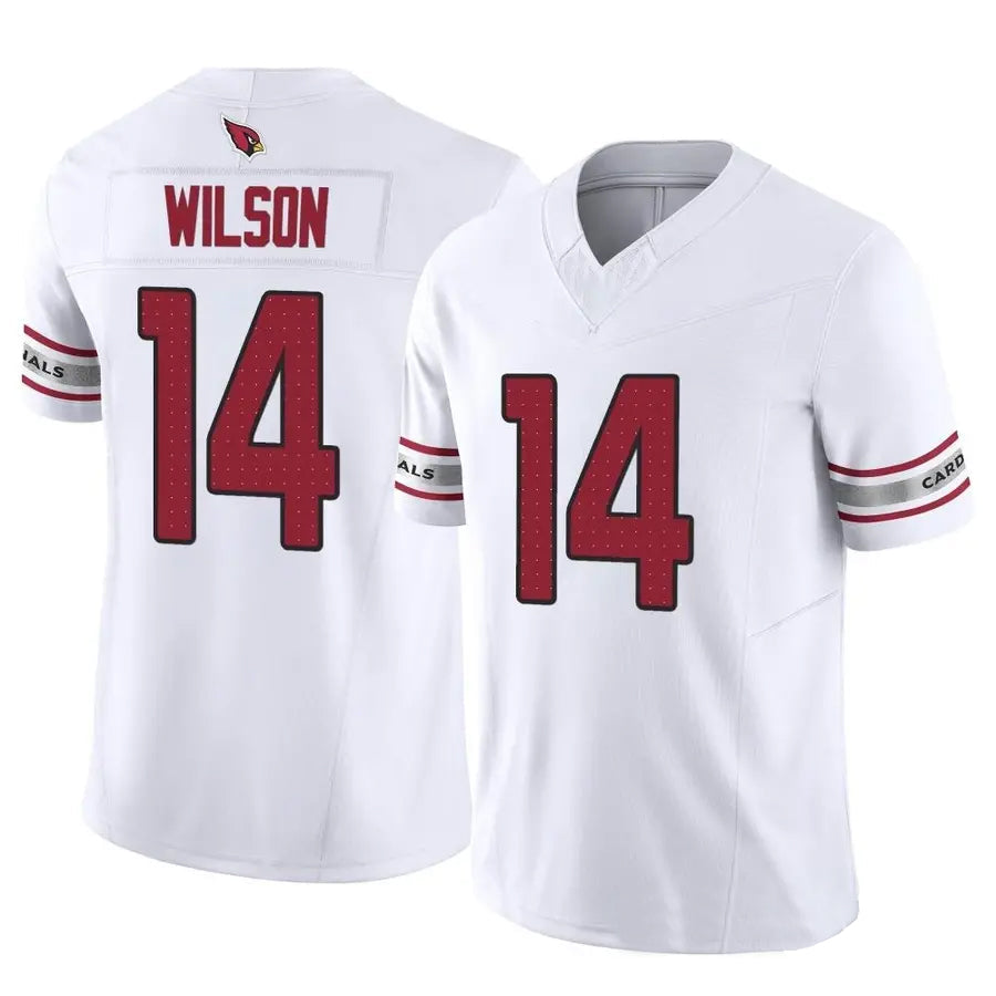 A.Cardinals #14 Michael Wilson Player White Home Game Football Jerseys football jersey product view 1