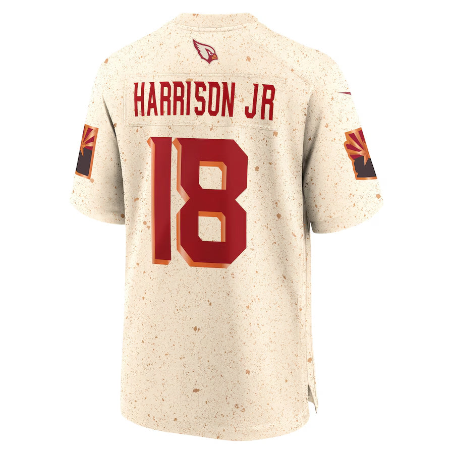 A.Cardinals #18 Marvin Harrison Jr. Player Rivalries Collection Game Football Jerseys football jersey product view 1