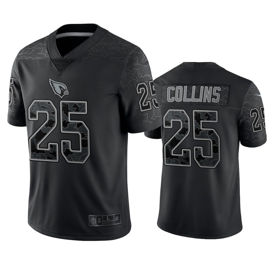 A.Cardinals #25 Zaven Collins Player Black RFLCTV Limited Football Jerseys football jersey product view 1
