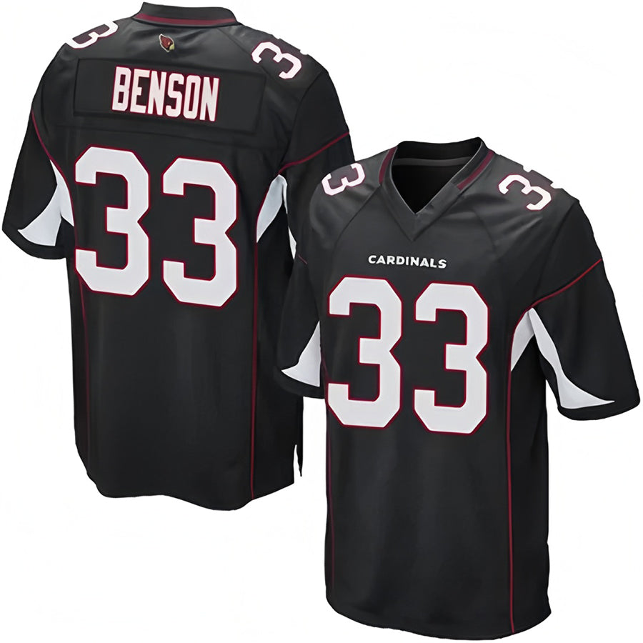 A.Cardinals #33 Trey Benson Player Black Alternate Game Football Jerseys football jersey product view 1