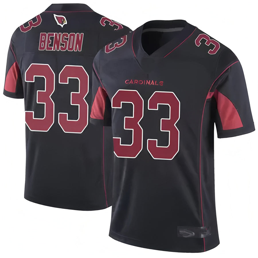 A.Cardinals #33 Trey Benson Player Black Vapor Limited Elite Football Jerseys football jersey product view 1