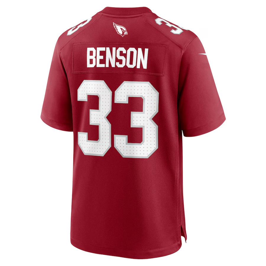 A.Cardinals #33 Trey Benson Player Cardinal Home Game Football Jerseys football jersey product view 1