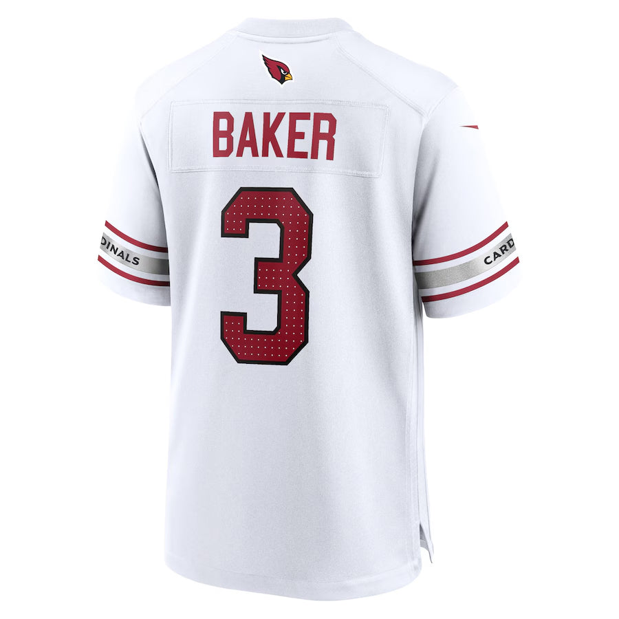 A.Cardinals #3 Budda Baker Player White Game Road Football Jerseys football jersey product view 1