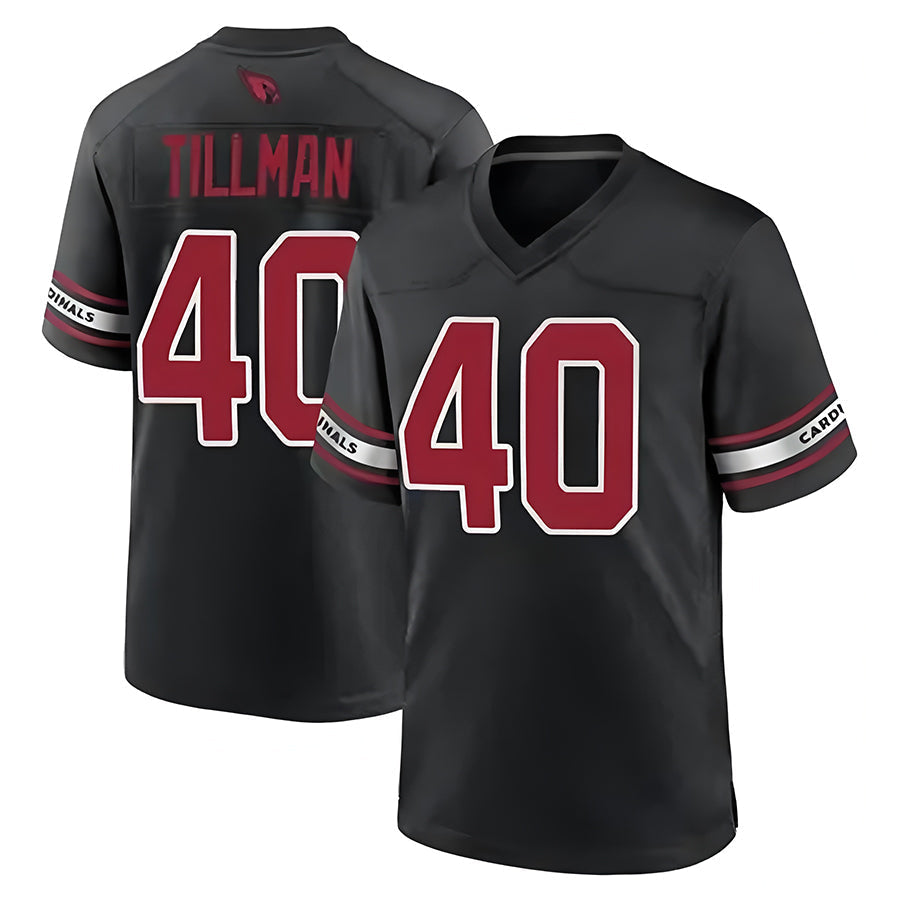 A.Cardinals #40 Pat Tillman Player Black Game Football Jerseys football jersey product view 1