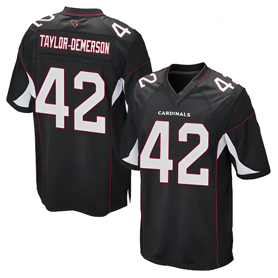 A.Cardinals #42 Dadrion Taylor-Demerson Player Black Game Football Jerseys football jersey product view 1