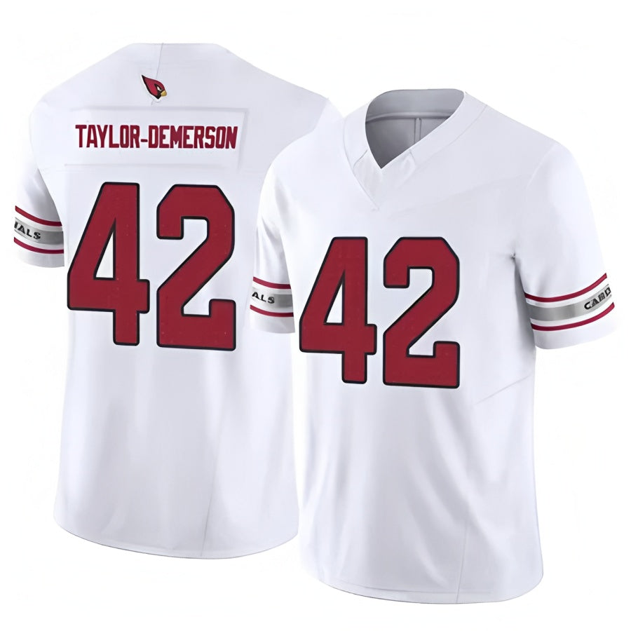 A.Cardinals #42 Dadrion Taylor-Demerson Player Whtie Home Game Football Jerseys football jersey product view 1