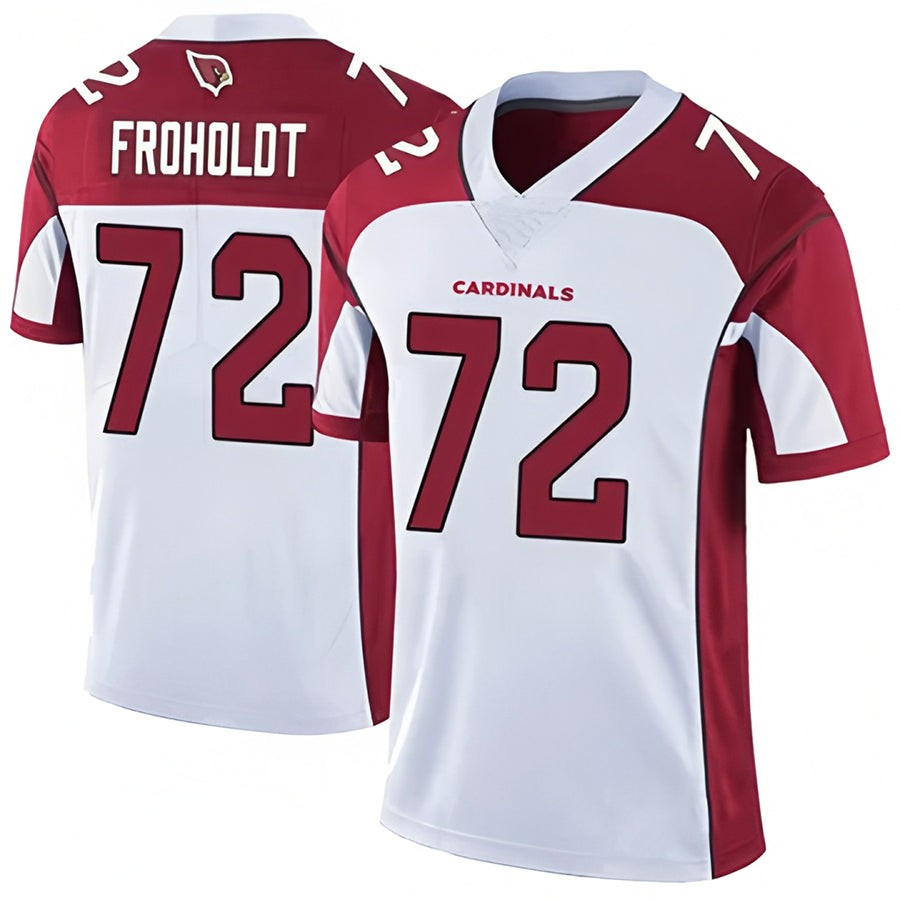 A.Cardinals #72 Hjalte Froholdt Player White Game Football Jerseys football jersey product view 1