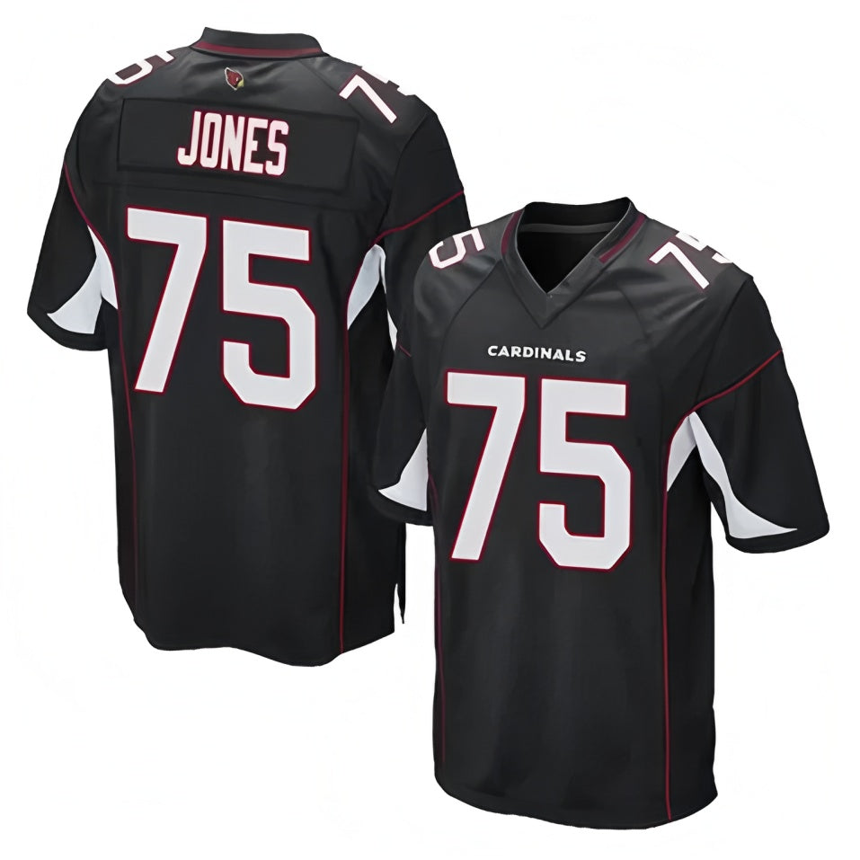 A.Cardinals #75 Christian Jones Player Black Game Football Jerseys football jersey product view 1