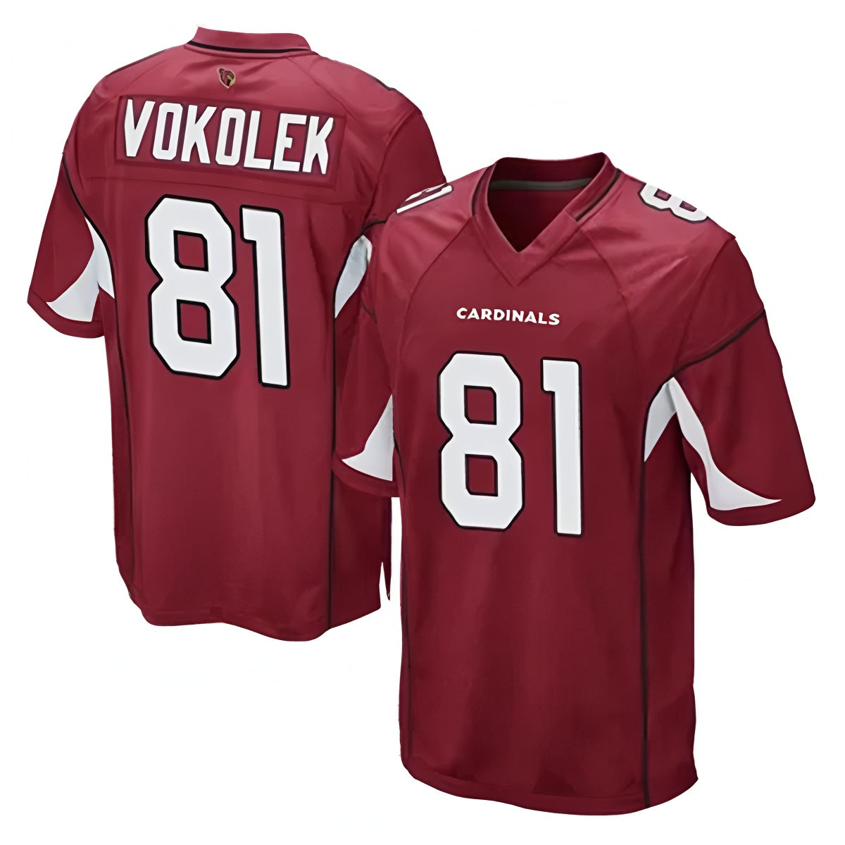 A.Cardinals #81 Travis Vokolek Player Cardinal Game Football Jerseys football jersey product view 1