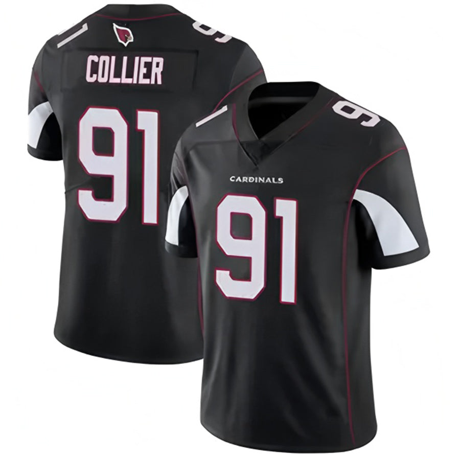 A.Cardinals #91 L.J. Collier Player Black Vapor Untouchable Elite Football Jerseys football jersey product view 1
