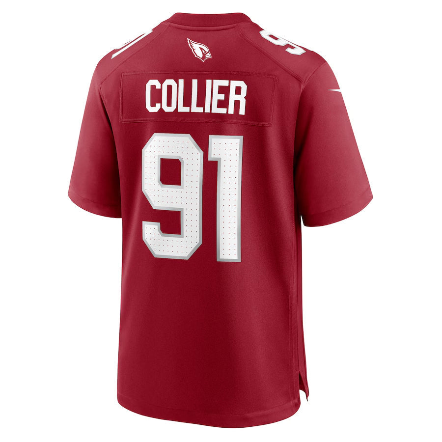 A.Cardinals #91 L.J. Collier Player Cardinal Game Home Football Jerseys football jersey product view 1
