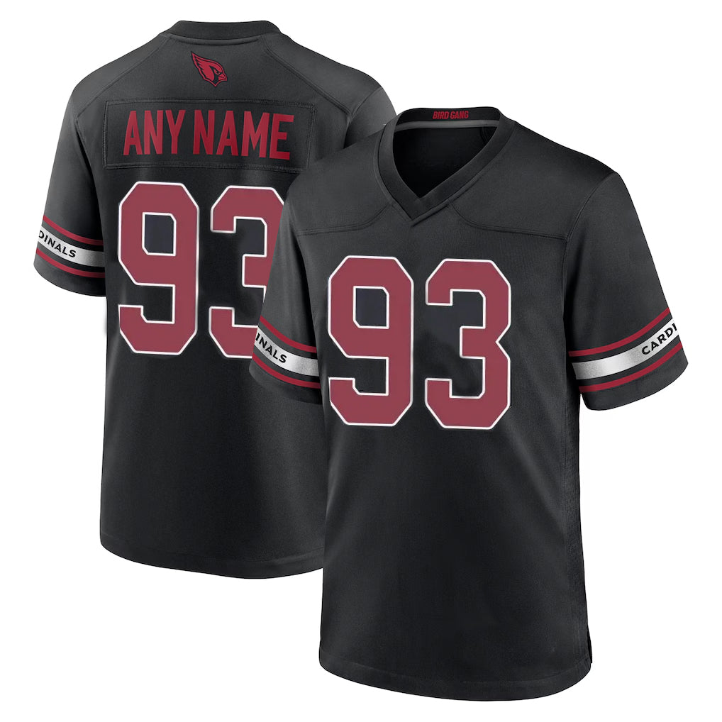 A.Cardinals #93 Calais Campbell Player Black Alternate Game Football Jerseys football jersey product view 1