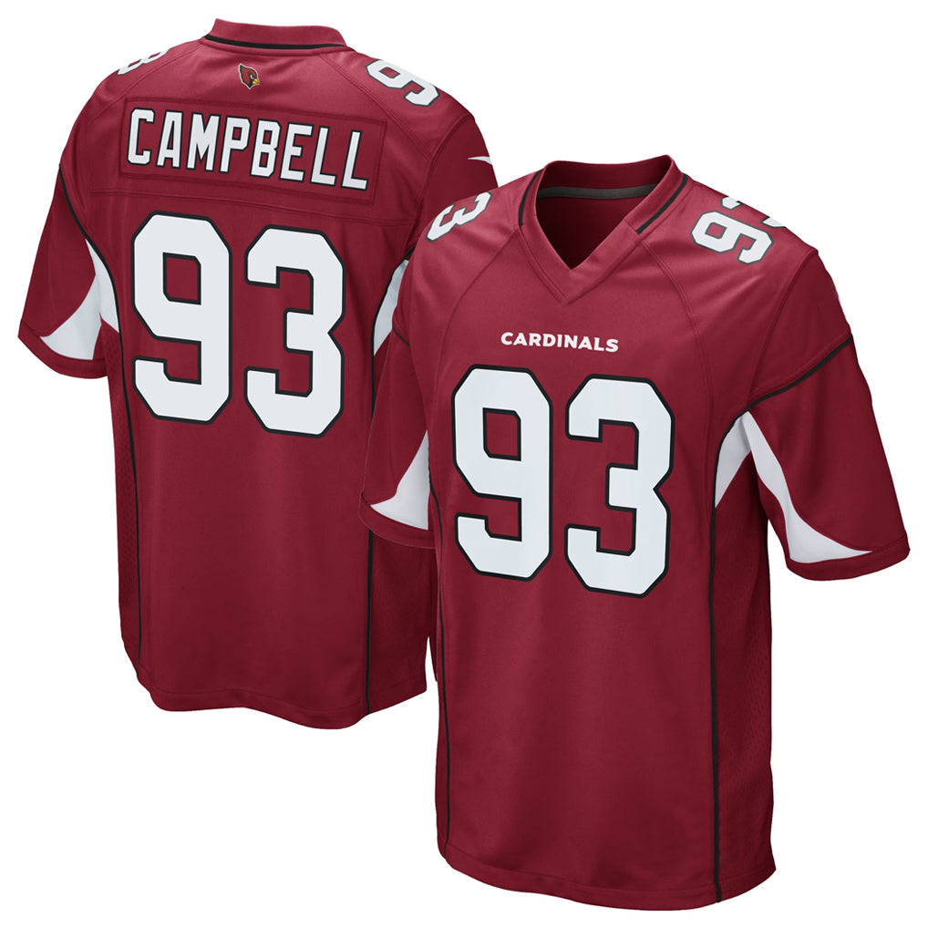 A.Cardinals #93 Calais Campbell Player Cardinal Game Football Jerseys football jersey product view 1