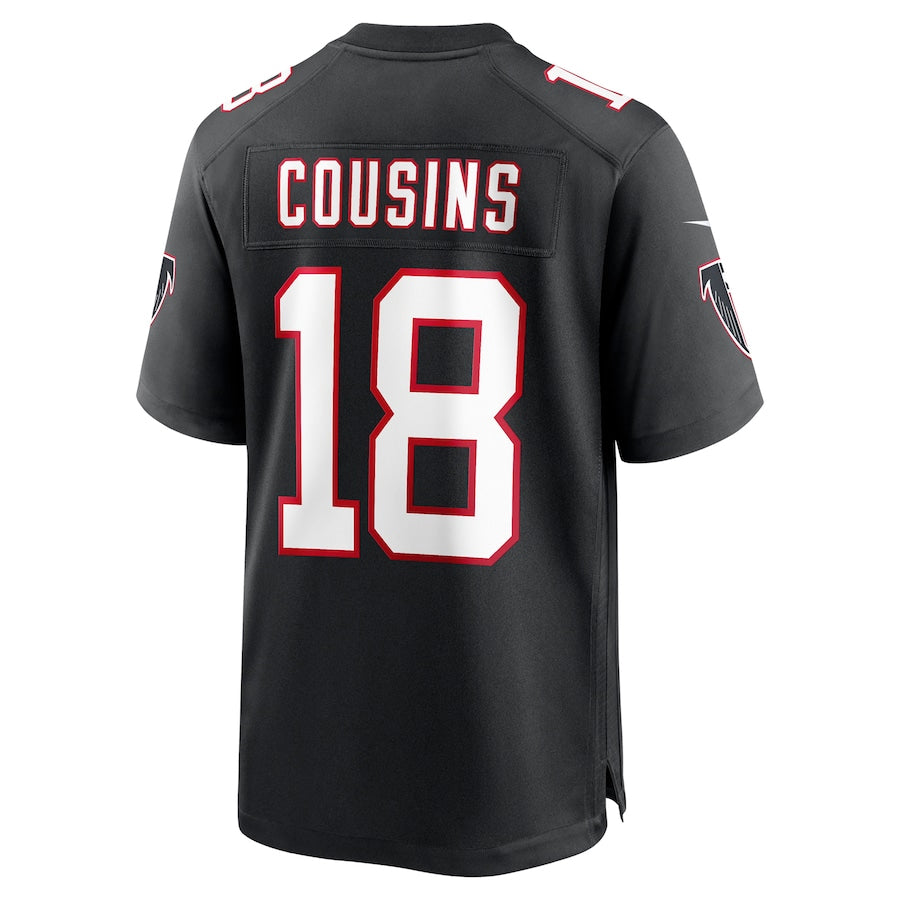 A.Falcons #18 Kirk Cousins Player Black Limited Home Game Football Jerseys football jersey product view 1
