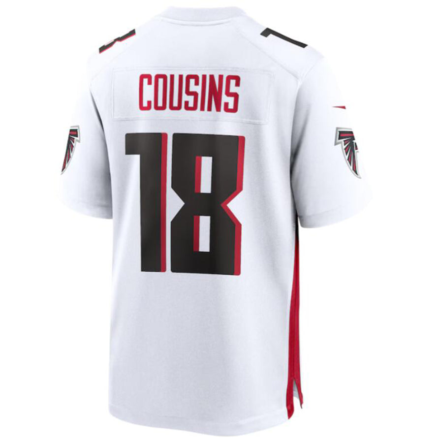 A.Falcons #18 Kirk Cousins Player White Home Game Football Jerseys football jersey product view 1
