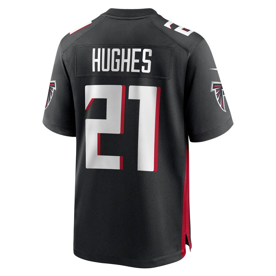 A.Falcons #21 Mike Hughes Player Black Home Game Football Jerseys football jersey product view 1