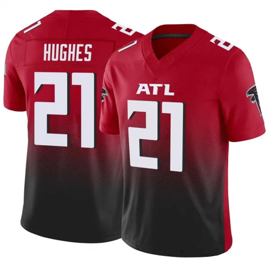 A.Falcons #21 Mike Hughes Player Red Vapor F.U.S.E. Limited Football Jerseys football jersey product view 1