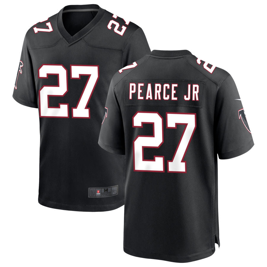 A.Falcons #27 James Pearce Jr. Player Black Throwback Game Football Jerseys football jersey product view 1