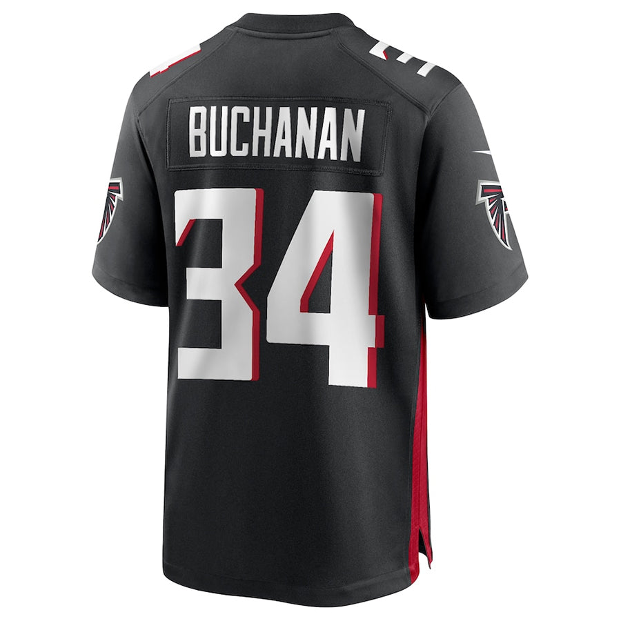 A.Falcons #34 Ray Buchanan Player Black Game Home Football Jerseys football jersey product view 1