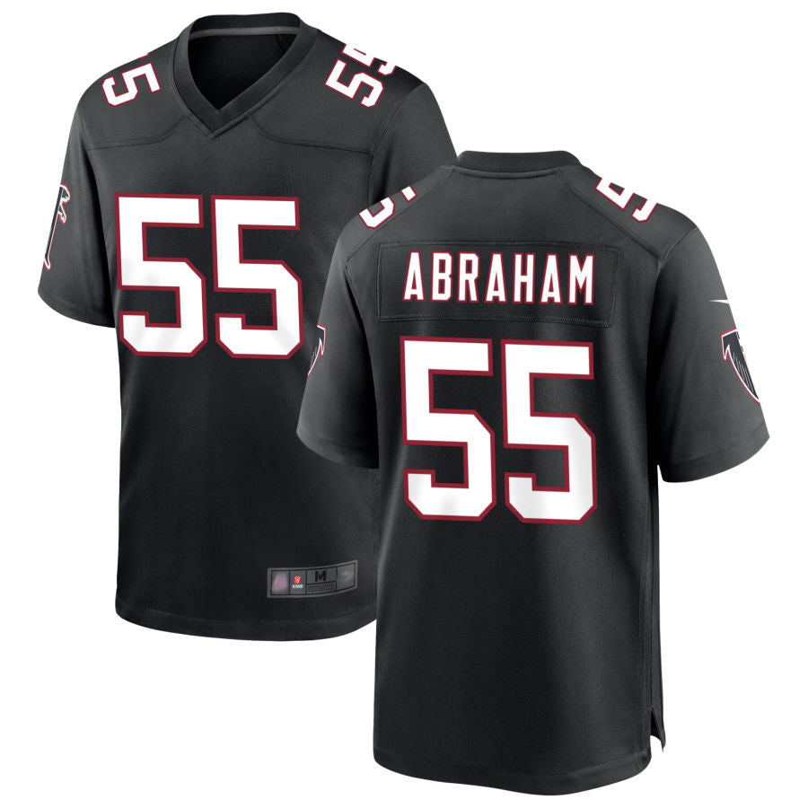 A.Falcons #55 John Abraham Player Black Throwback Game Football Jerseys football jersey product view 1