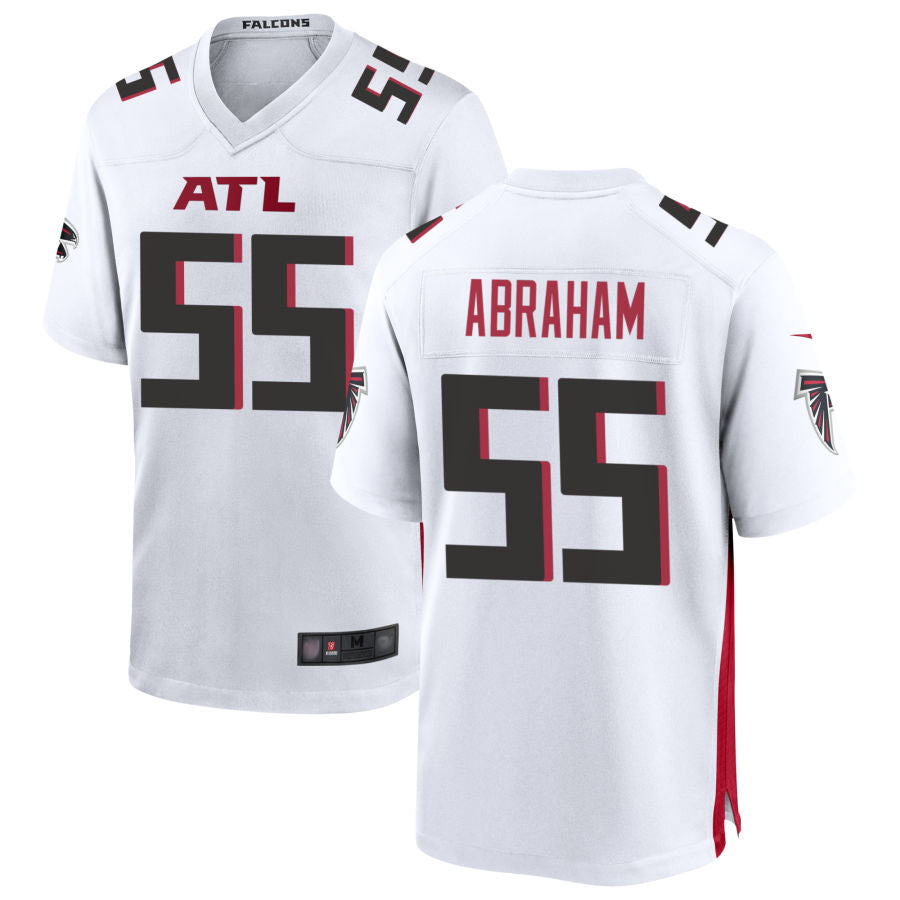 A.Falcons #55 John Abraham Player White Home Game Football Jerseys football jersey product view 1
