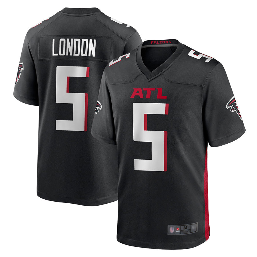 A.Falcons #5 Drake London Player Black Game Football Jerseys football jersey product view 1