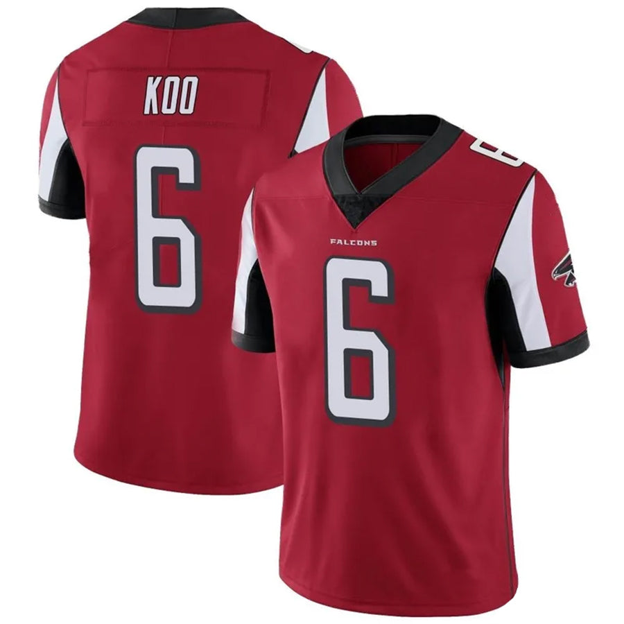 A.Falcons #6 Younghoe Koo Player Red Vapor Untouchable Limited Football Jerseys football jersey product view 1