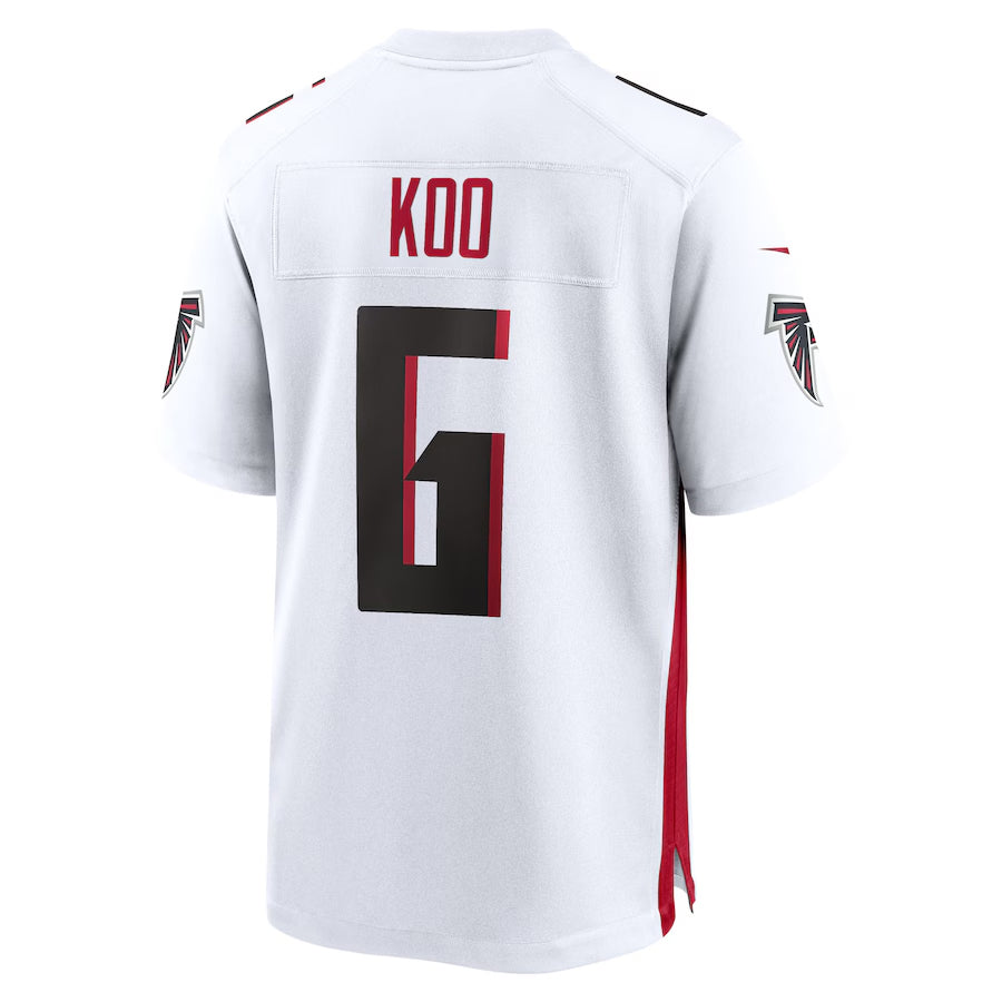 A.Falcons #6 Younghoe Koo Player White Home Game Football Jerseys football jersey product view 1