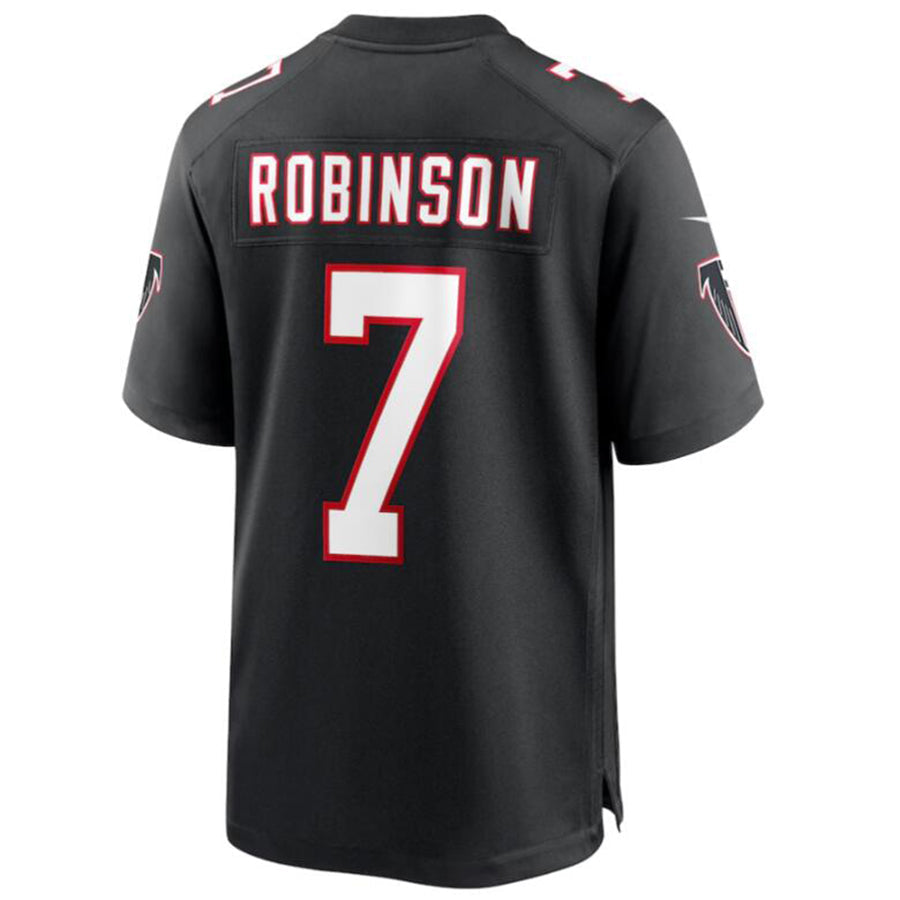 A.Falcons #7 Bijan Robinson Player Black Game Football Jerseys football jersey product view 1