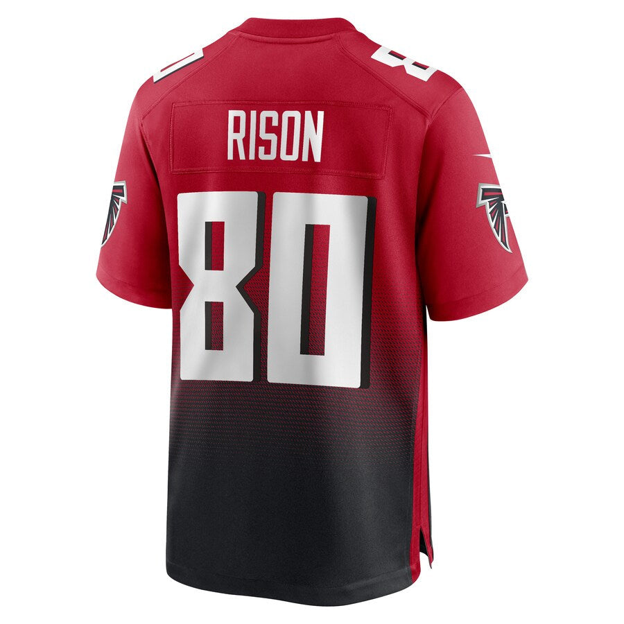 A.Falcons #80 Andre Rison Player Red Home Game Football Jerseys football jersey product view 1