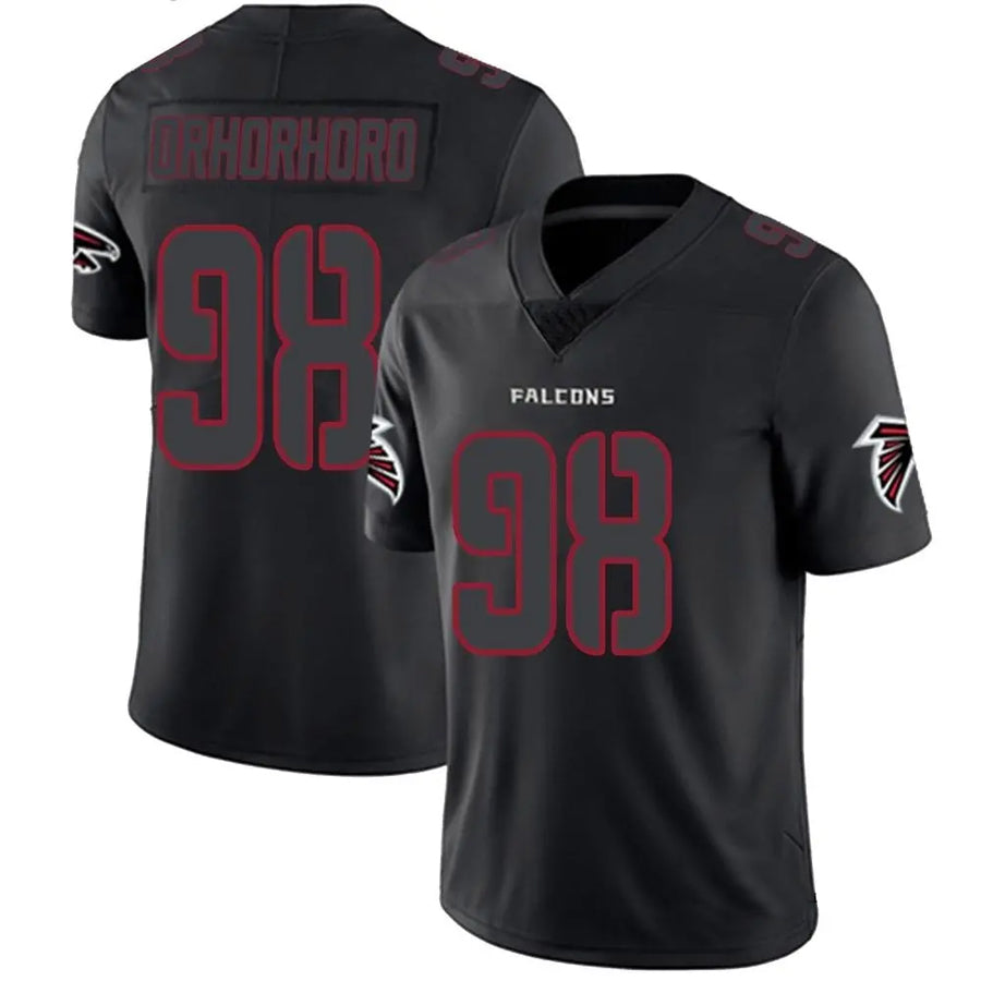 A.Falcons #98 Ruke Orhorhoro Player Black Limited Impact Football Jerseys football jersey product view 1